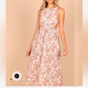 Petal & Pup Aubrey Cutout Floral Midi Dress